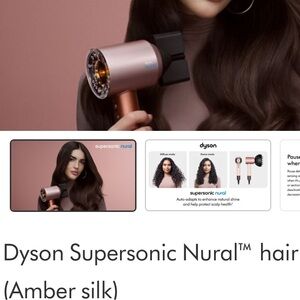 Dyson Supersonic Nural™ hair dryer
(Amber silk)